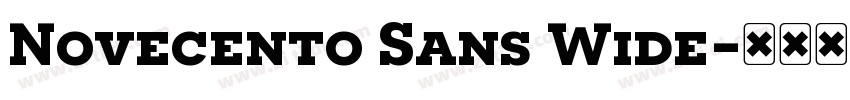 Novecento Sans Wide字体转换